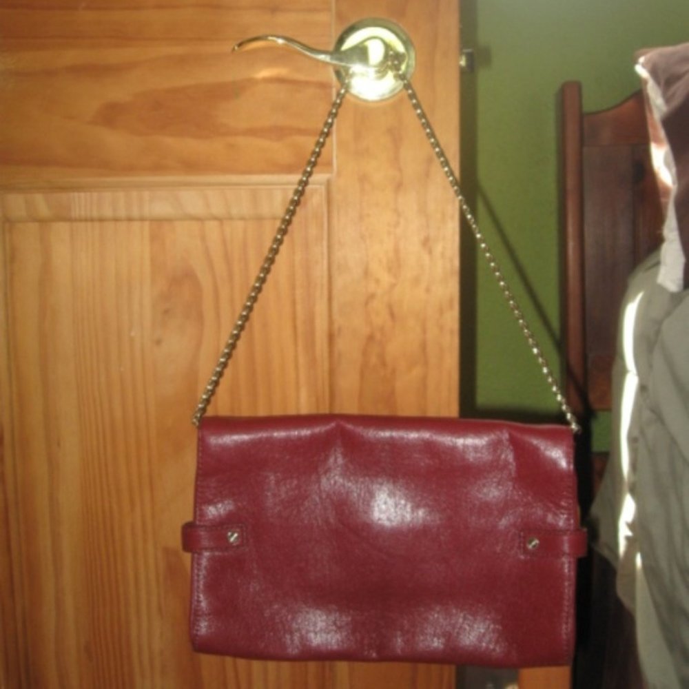 Michael Kors Red Leather Shoulder Bag - Picture 2 of 5